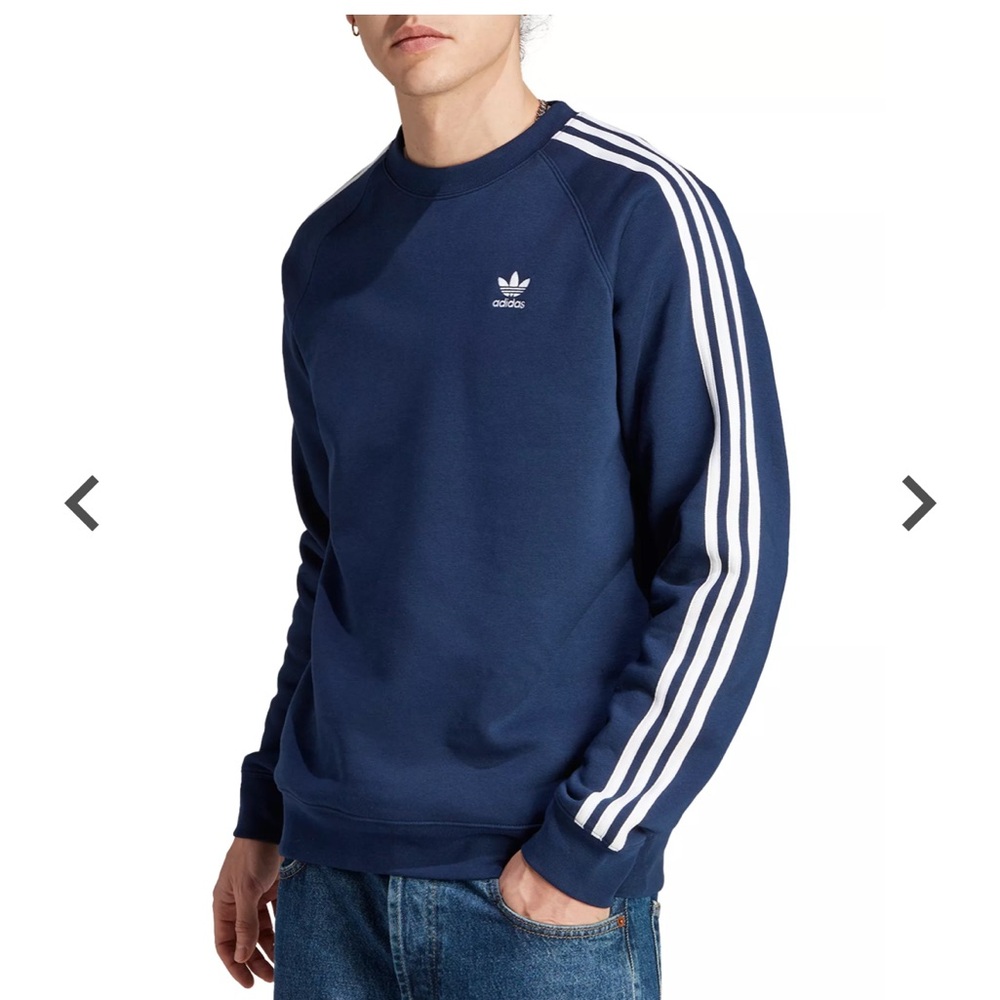 NWT-ADICOLOR CLASSICS 3-STRIPES CREW-Large